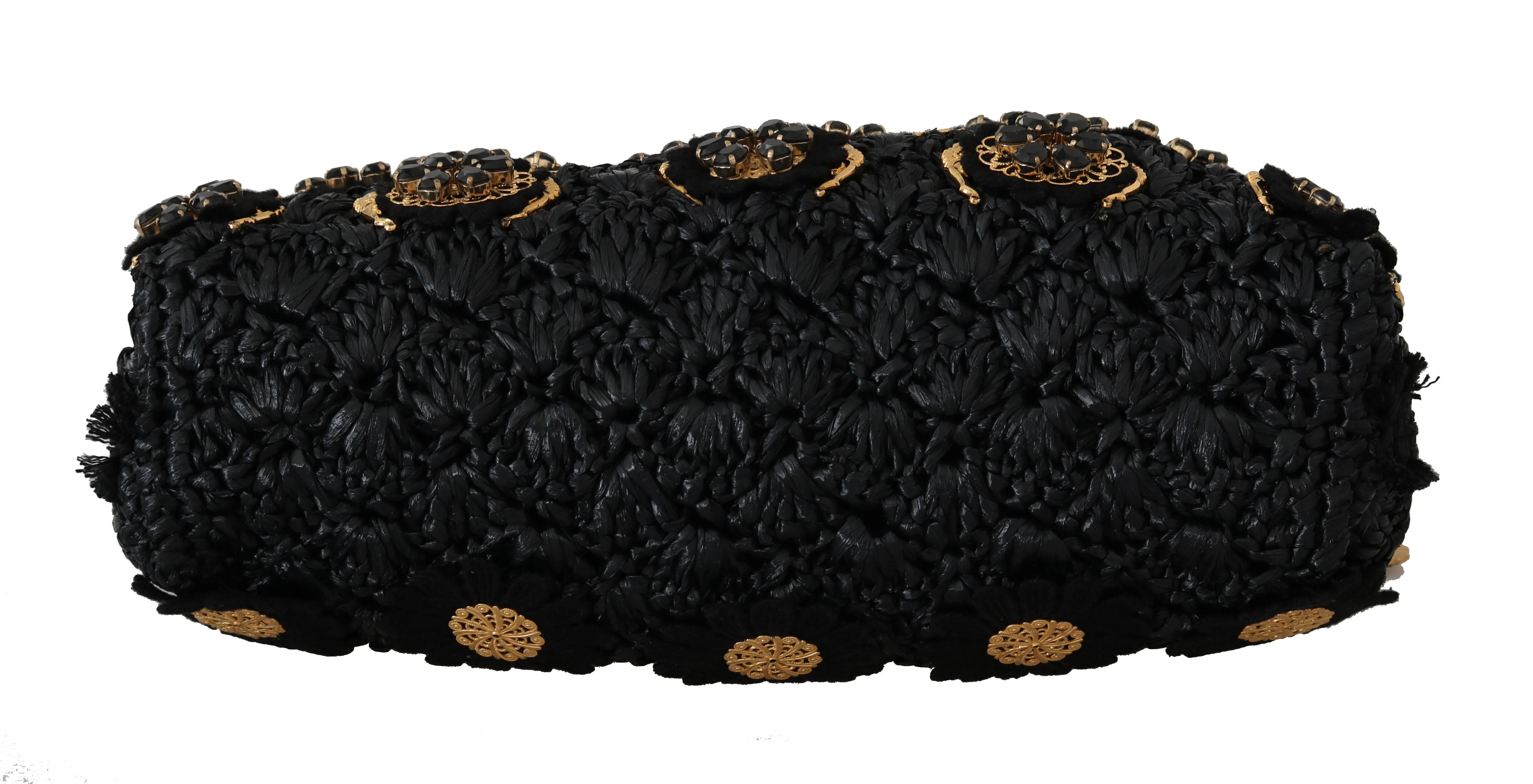 Black Tassel Gold Baroque Crystal Evening Clutch sold by Louxly product image thumbnail 5