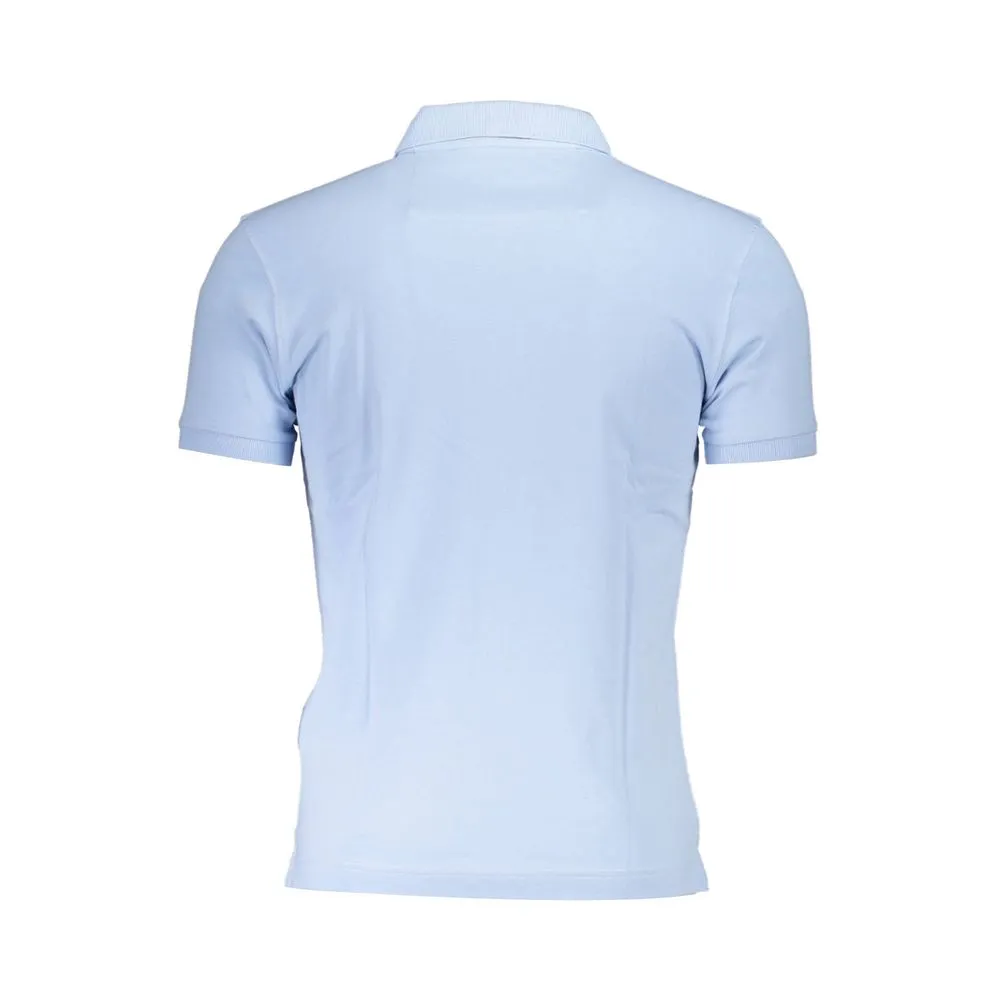 Light Blue Cotton Polo Shirt sold by Louxly product image thumbnail 3