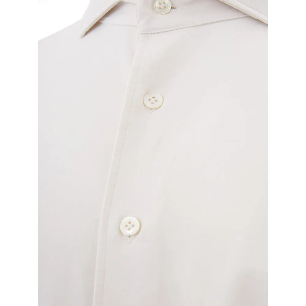 Elegant White Cotton Men's Shirt sold by Louxly product image thumbnail 3
