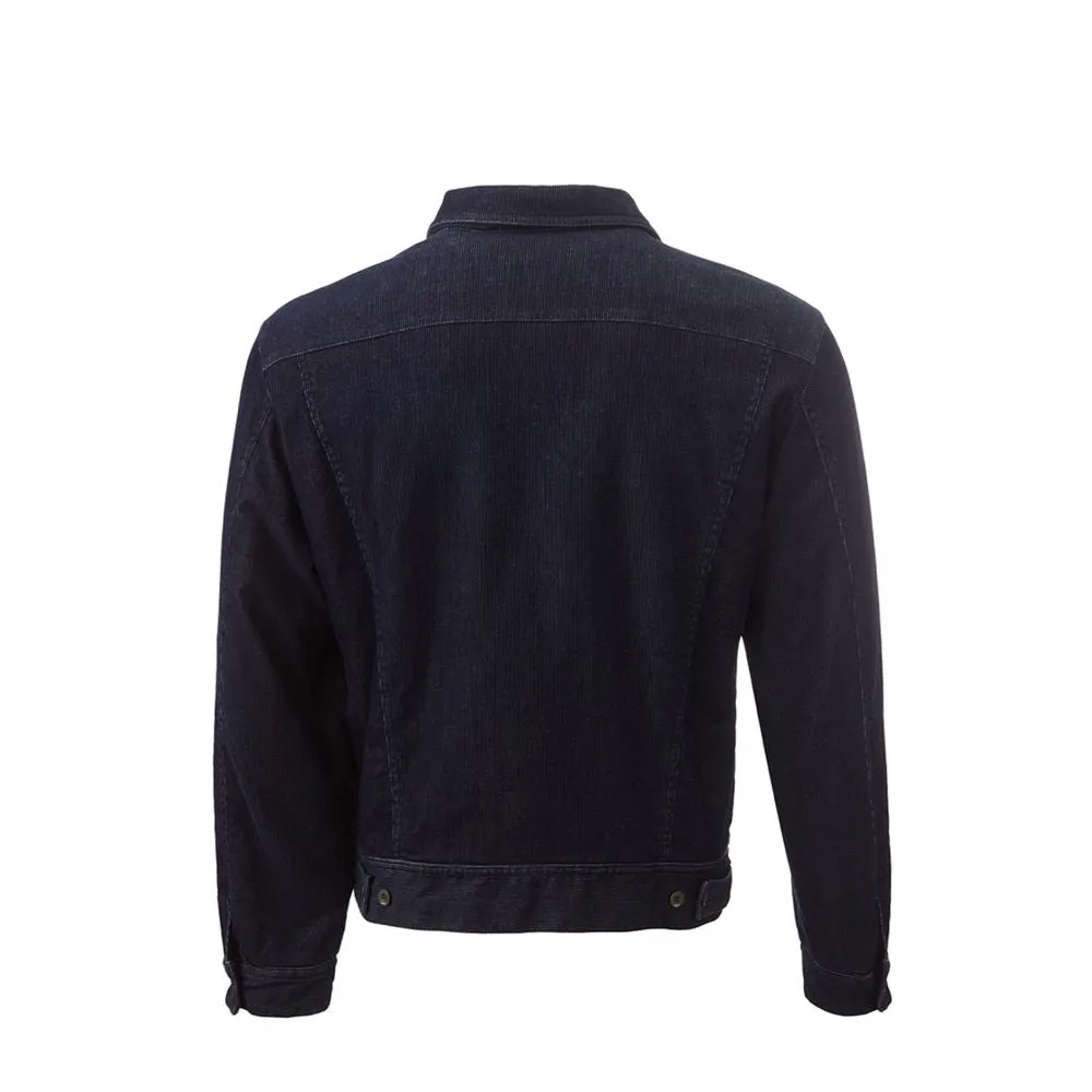 Elegant Cotton Blue Jacket for Men sold by Louxly product image thumbnail 2