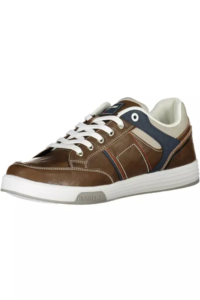 Brown Eco Leather Men Sneaker sold by Louxly product image thumbnail 3