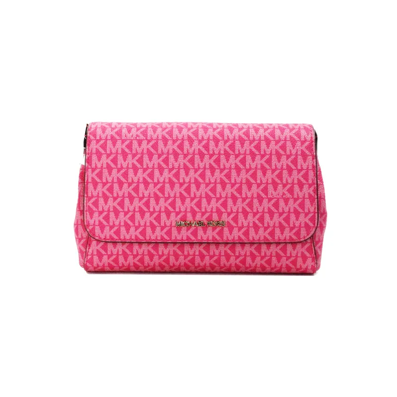 Jet Set Medium Electric Pink Convertible Pouchette Crossbody Bag sold by Louxly