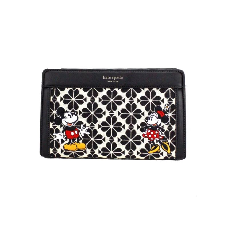 Disney 100 Medium Spade Flower Jacquard Canvas Crossbody Bag sold by Louxly