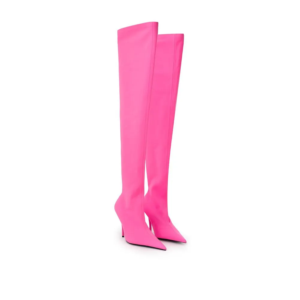 Elegant Pink Polyester Ankle Boots sold by Louxly product image thumbnail 2
