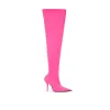 Elegant Pink Polyester Ankle Boots sold by Louxly