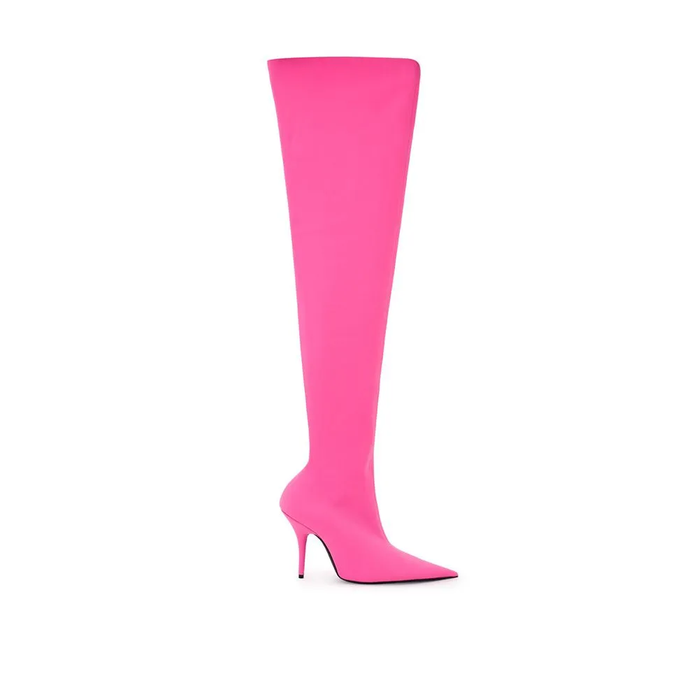 Elegant Pink Polyester Ankle Boots sold by Louxly