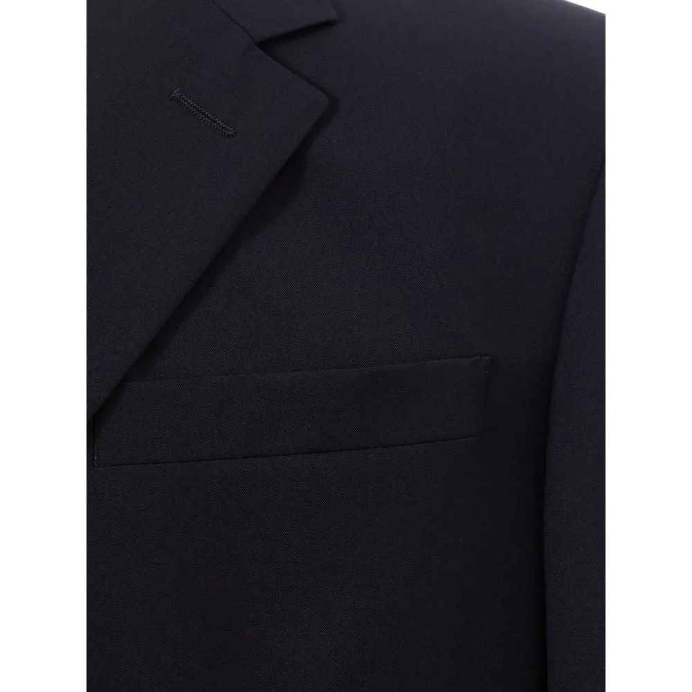 Elegant Wool Blue Men's Jacket sold by Louxly product image thumbnail 5