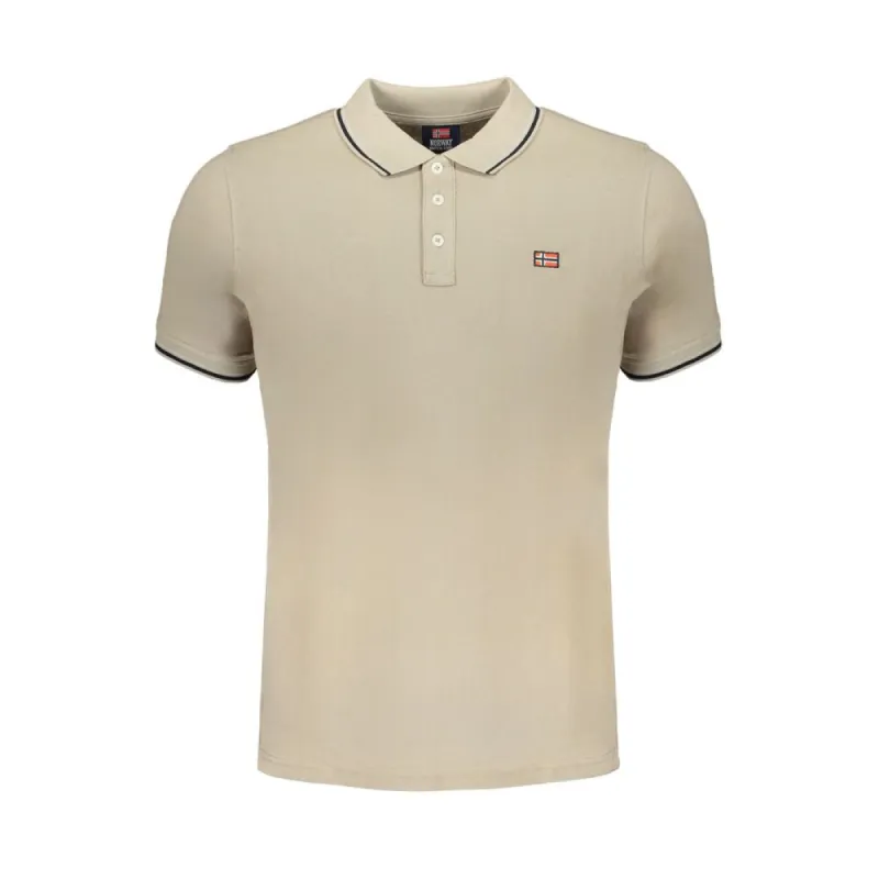 Beige Cotton Polo Shirt sold by Louxly