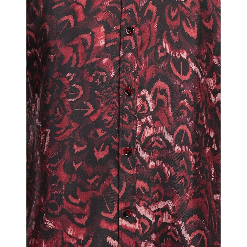 Elegant Pink Silk Men's Shirt sold by Louxly product image thumbnail 4