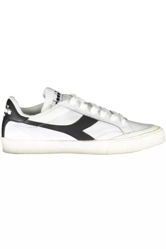 White Leather Women Sneaker sold by Louxly