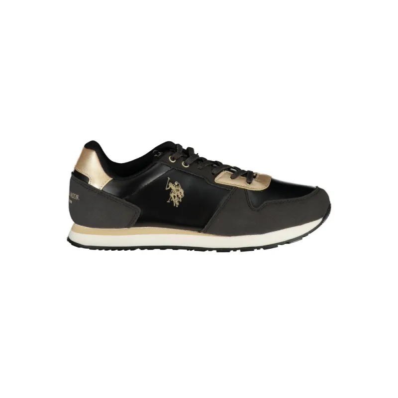 Black Polyester Sneaker sold by Louxly