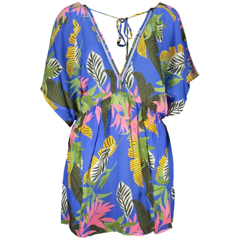 Blue Viscose Dress sold by Louxly