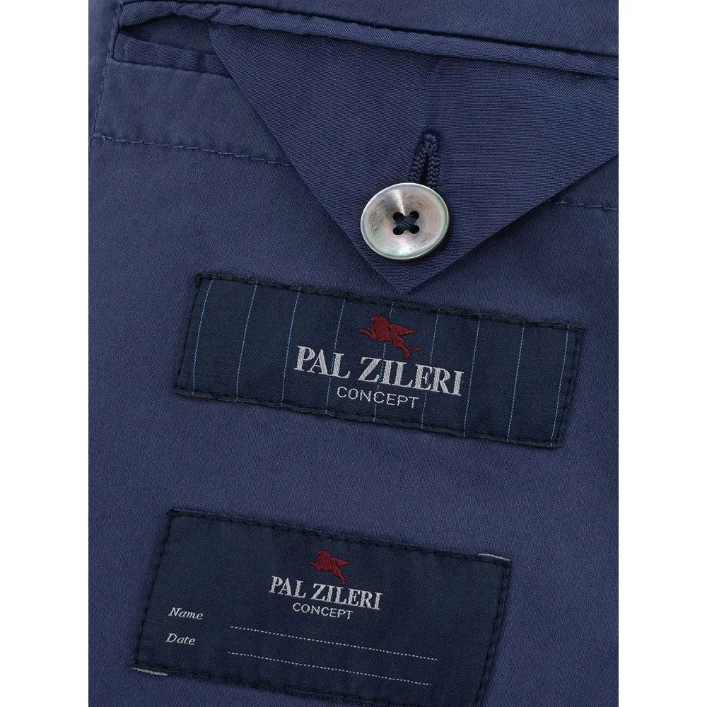 Elegant Blue Cotton Jacket sold by Louxly product image thumbnail 3