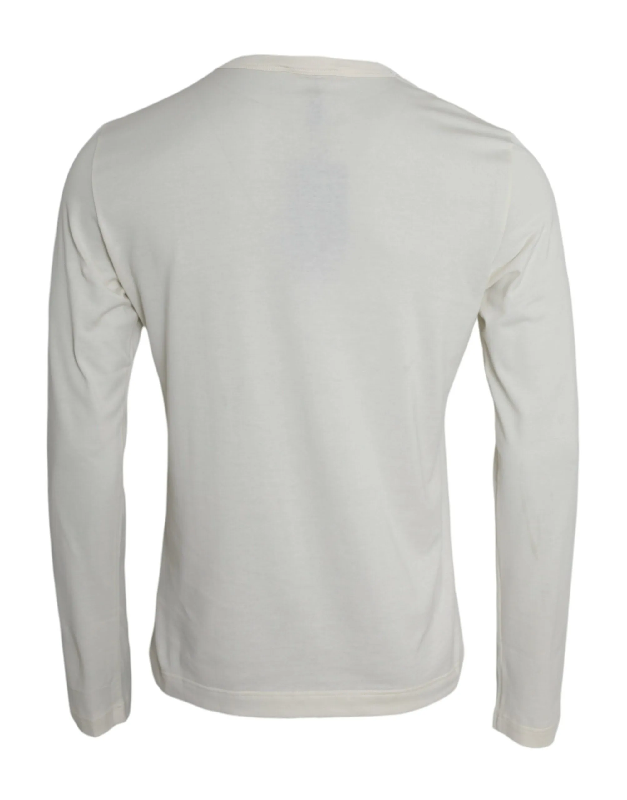 Off White Cotton Round Neck Pullover Sweater sold by Louxly product image thumbnail 2