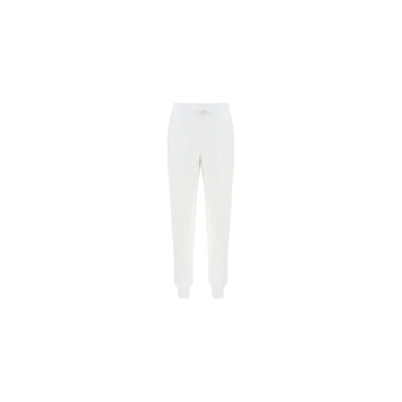 Chic White Cotton Pants with Rainbow Accents sold by Louxly