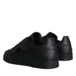 Black Leather Slip On Low Top Sneakers Shoes sold by Louxly product image thumbnail 4
