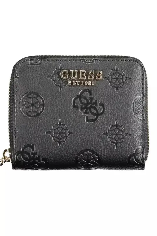 Elegant Black Wallet with Contrasting Details sold by Louxly