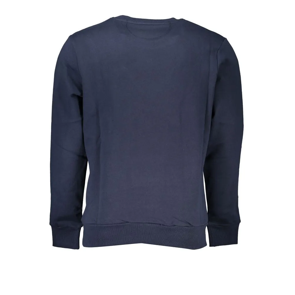 Chic Blue Crew Neck Embroidered Sweatshirt sold by Louxly product image thumbnail 2