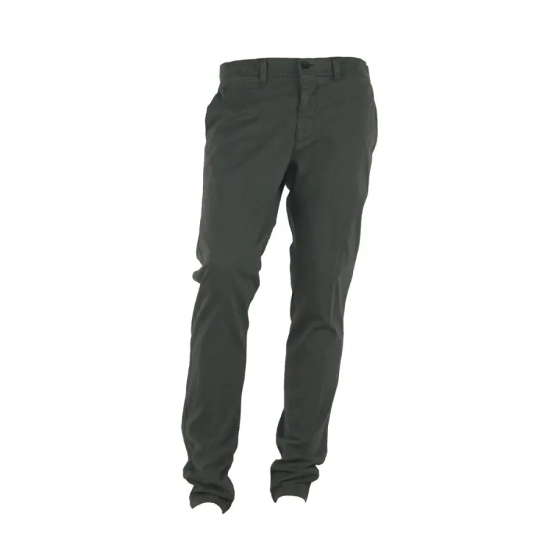 Elegant Gray Italian Cotton Trousers sold by Louxly