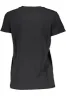 Chic Black Cotton Tee with Iconic Print sold by Louxly