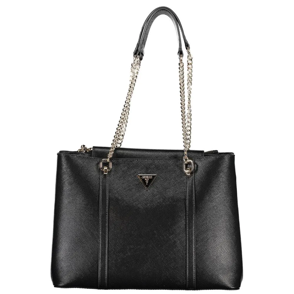 Black Polyethylene Handbag sold by Louxly