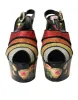 Multicolor Floral Crystal Platform Sandals Shoes sold by Louxly
