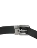 Black Leather Silver Metal Buckle Belt Men sold by Louxly