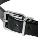 Black Leather Silver Metal Buckle Belt Men sold by Louxly