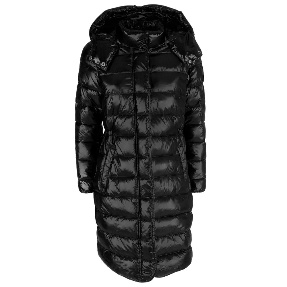 Chic Long Down Jacket with Hood for Women sold by Louxly