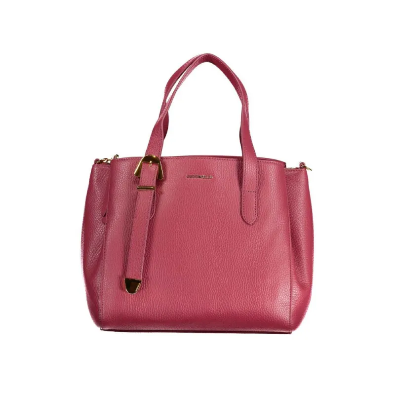 Red Leather Handbag sold by Louxly