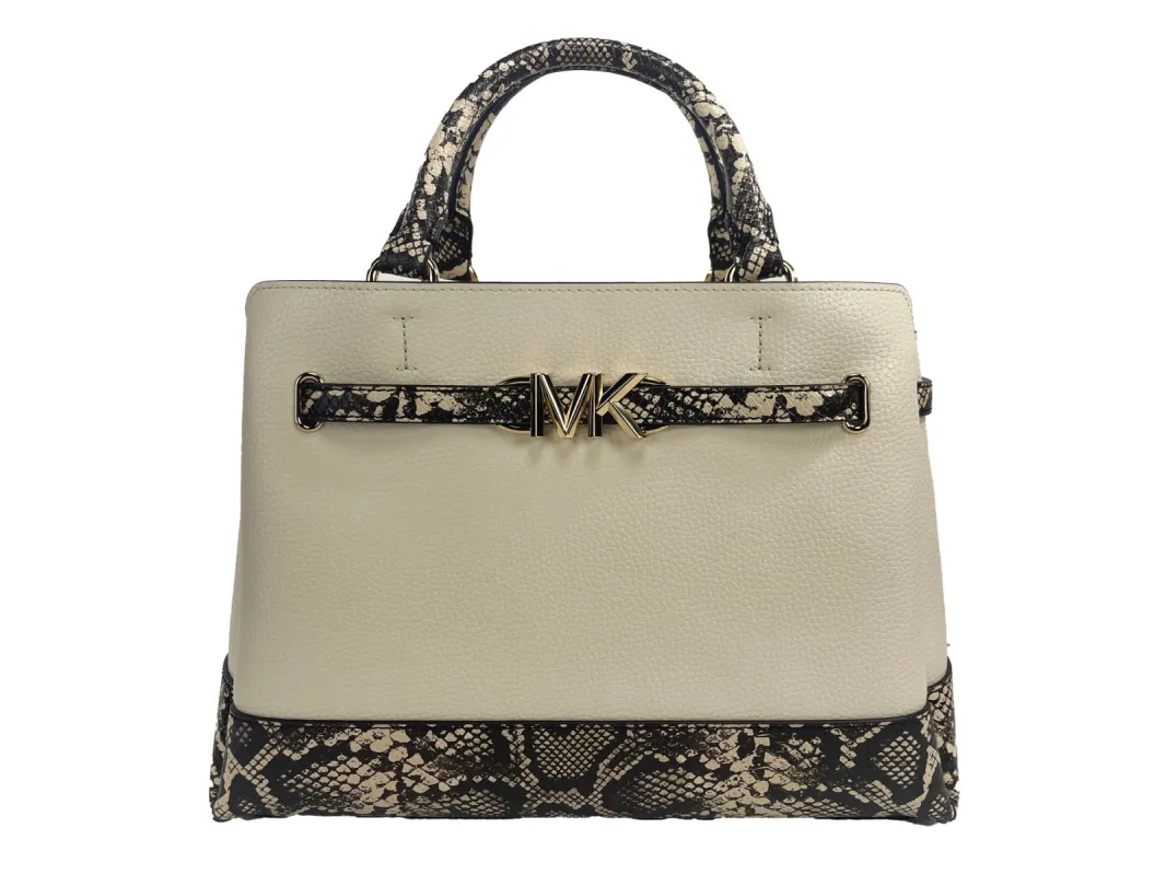 Reed Large Snake Skin Belted Satchel Crossbody Bag sold by Louxly