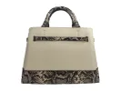 Reed Large Snake Skin Belted Satchel Crossbody Bag sold by Louxly