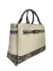 Reed Large Snake Skin Belted Satchel Crossbody Bag sold by Louxly