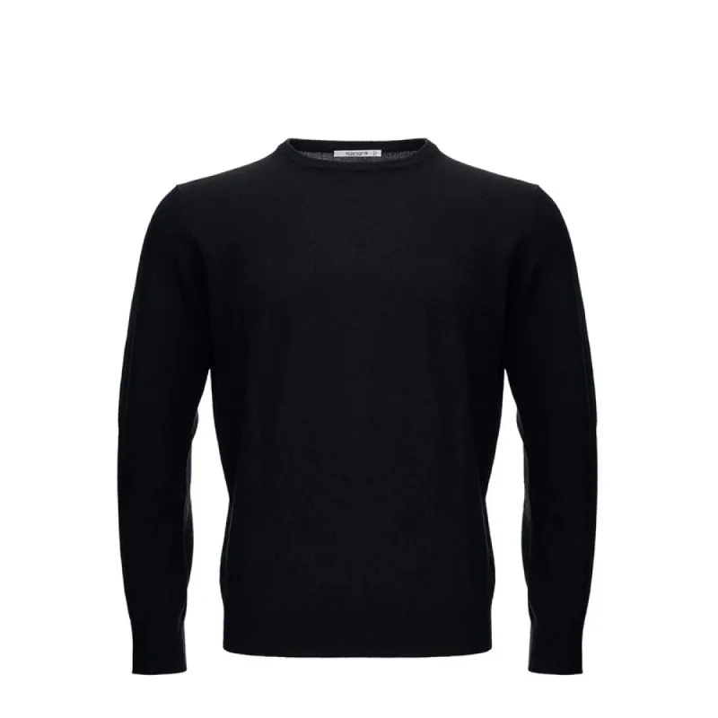 Elegant Black Wool Sweater for Men sold by Louxly