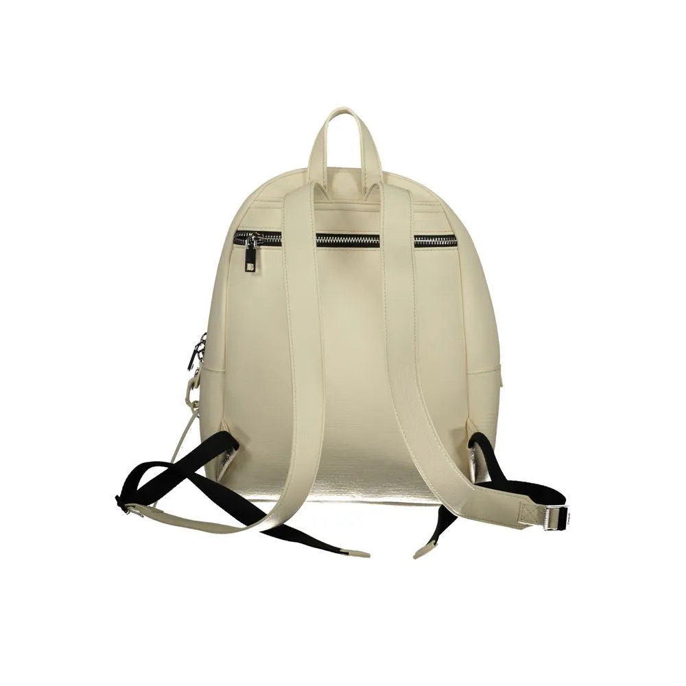 Chic White Contrast Detail Backpack sold by Louxly product image thumbnail 2