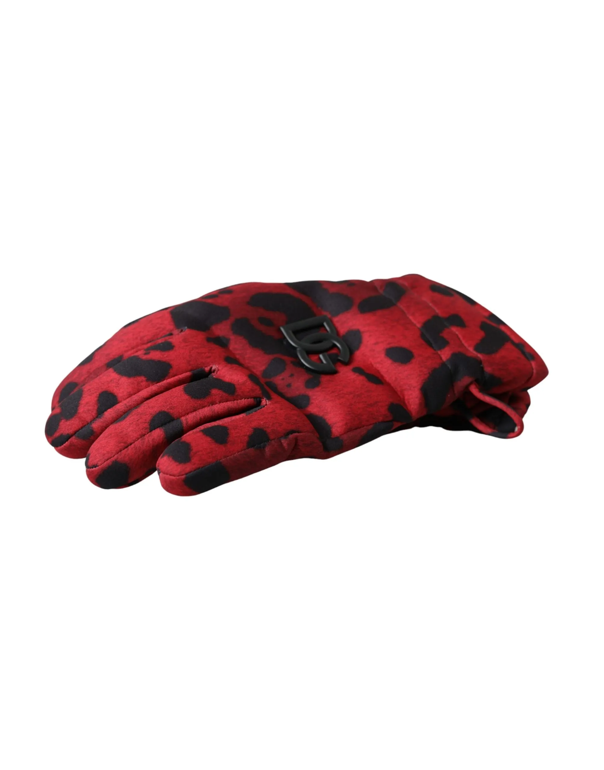 Red Leopard Logo Wrist Length Gloves sold by Louxly product image thumbnail 4