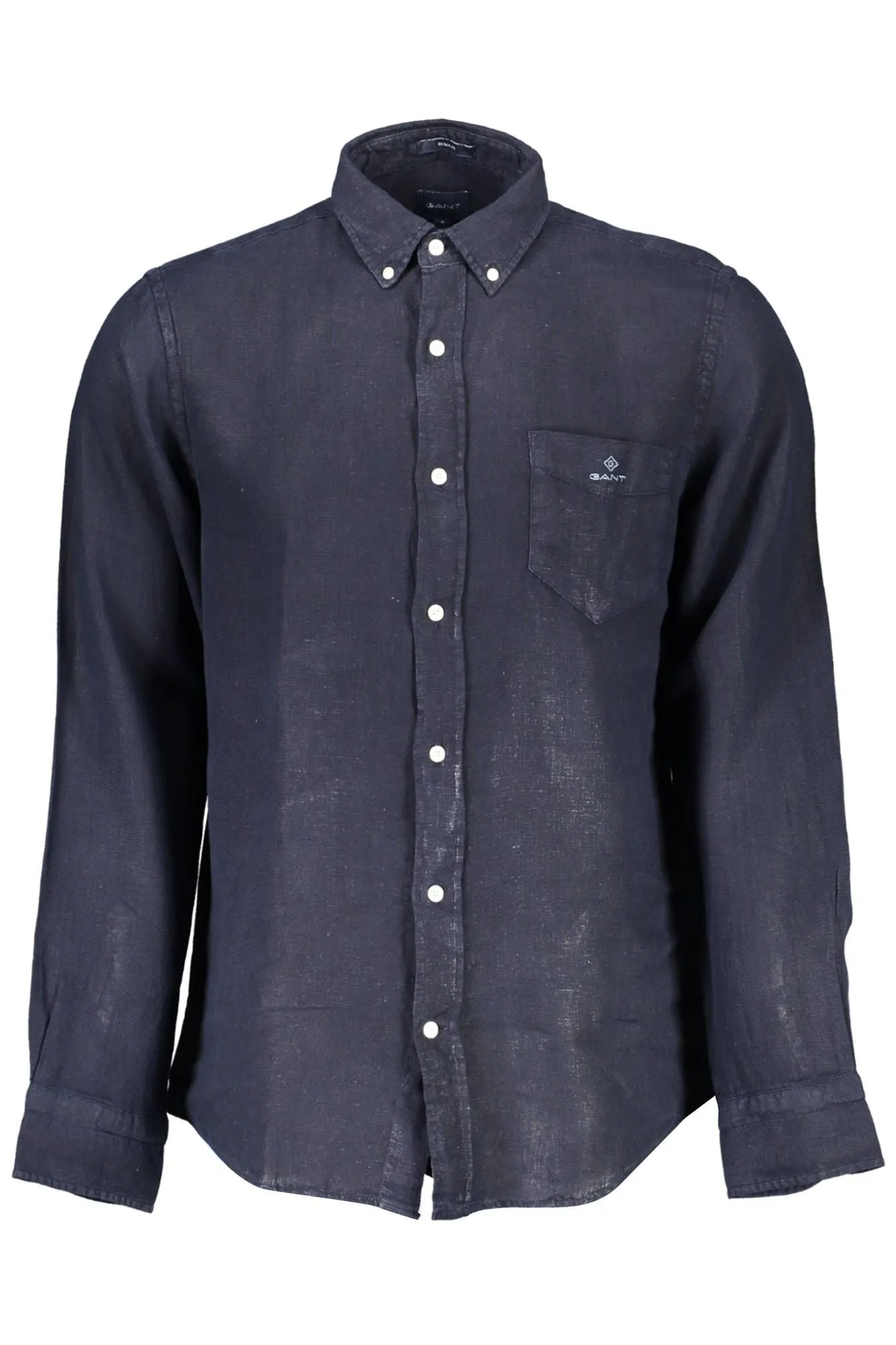 Blue Linen Men Shirt sold by Louxly
