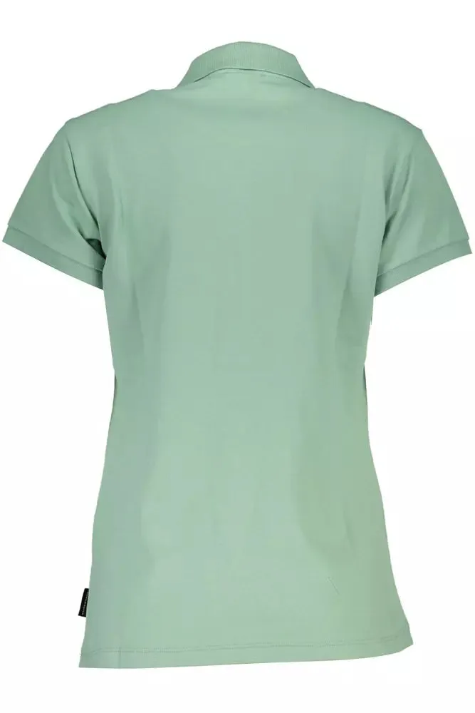 Green Cotton Women Polo Shirt sold by Louxly product image thumbnail 2