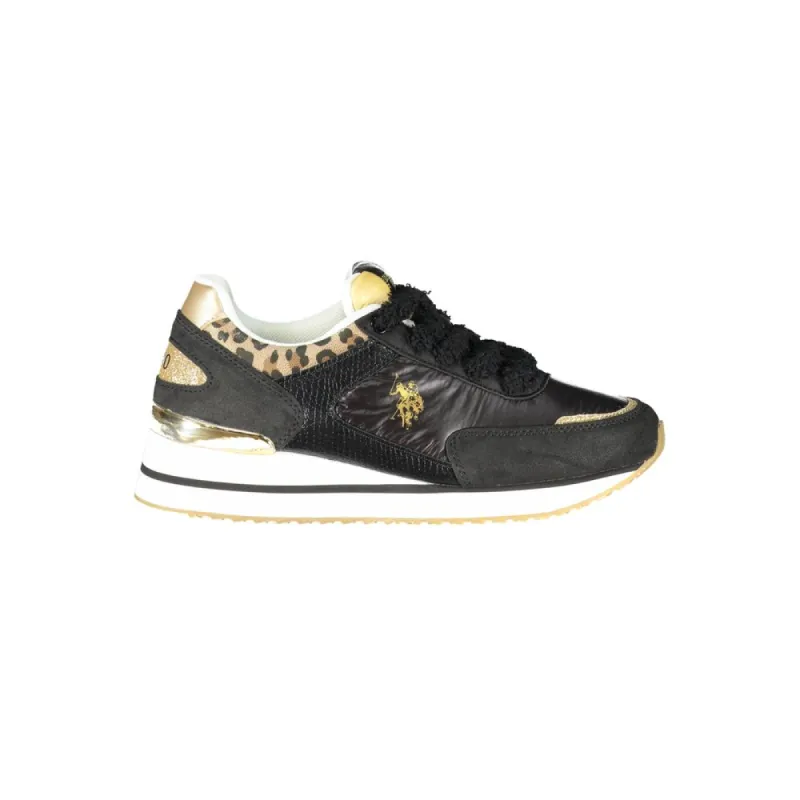 Black Polyester Women Sneaker sold by Louxly