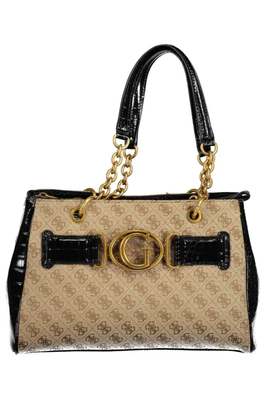Chic Black Chain-Handle Tote Bag sold by Louxly