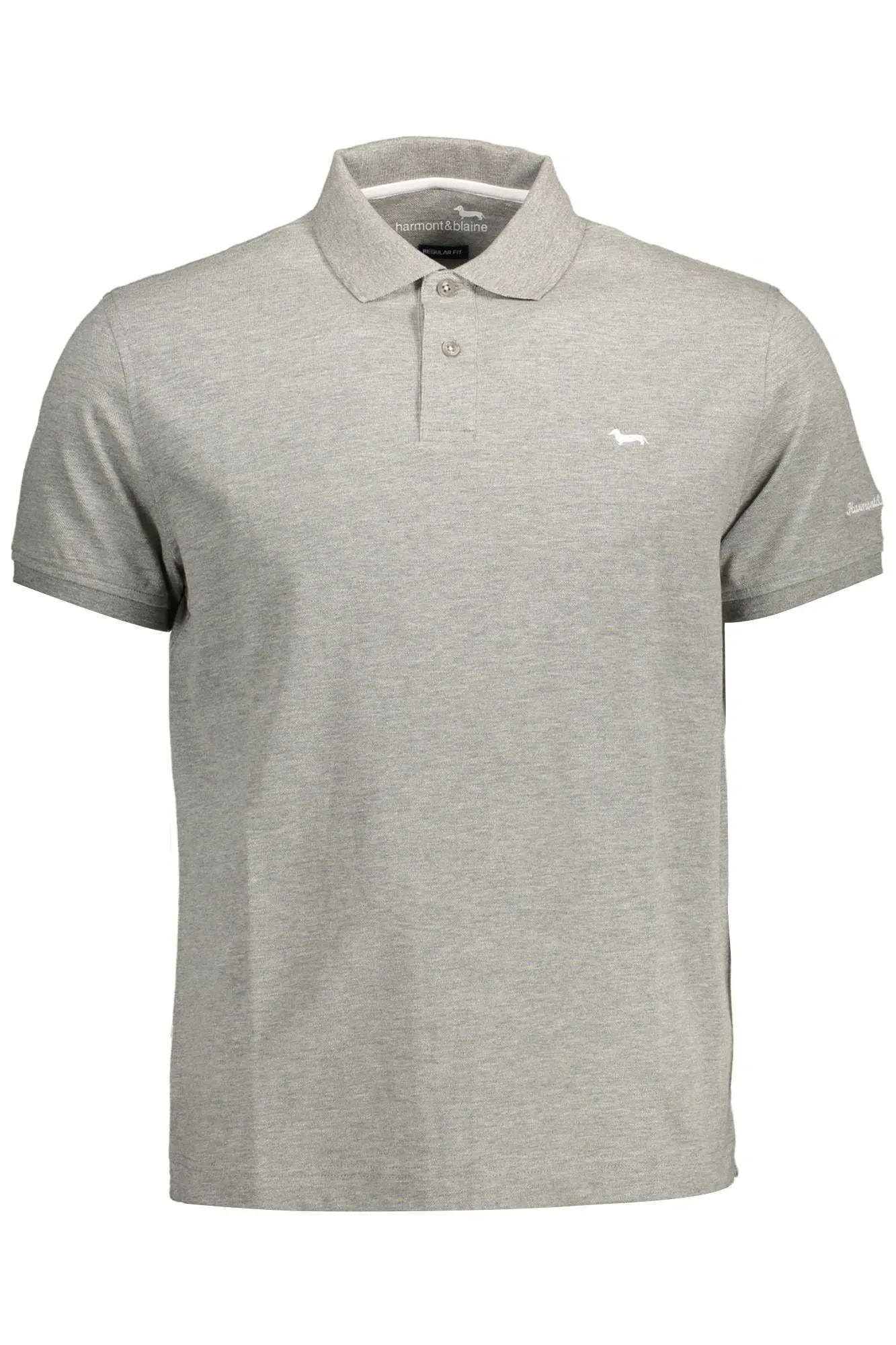 Sleek Gray Regular Fit Polo Shirt sold by Louxly