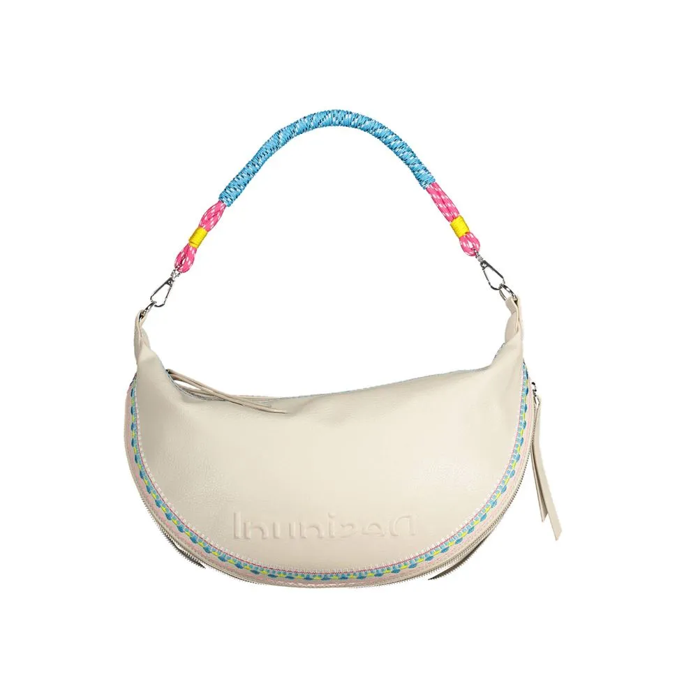White Polyethylene Women Handbag sold by Louxly