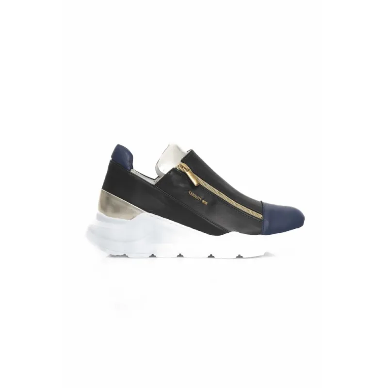 Black Goat Leather Women Sneaker sold by Louxly
