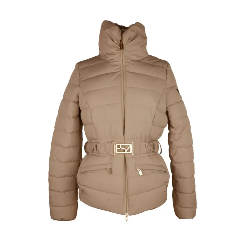 Elegant Brown Stretch Jacket - Chic and Versatile sold by Louxly