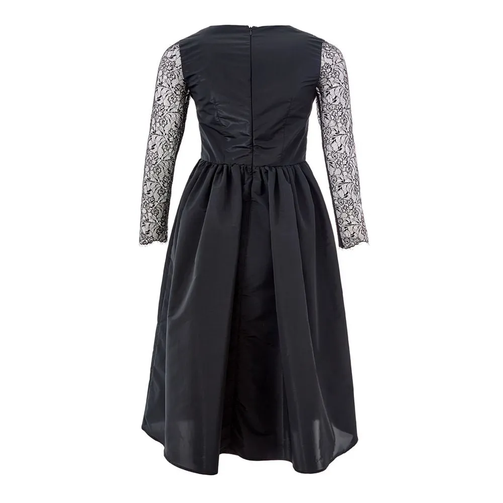 Elegant Black Polyester Dress sold by Louxly product image thumbnail 2