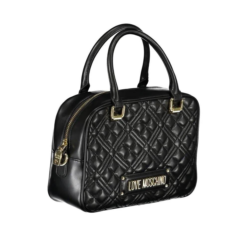 Black Polyethylene Handbag sold by Louxly product image thumbnail 3