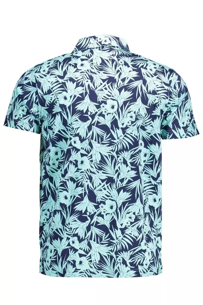 Light Blue Cotton Men Polo Shirt sold by Louxly product image thumbnail 2