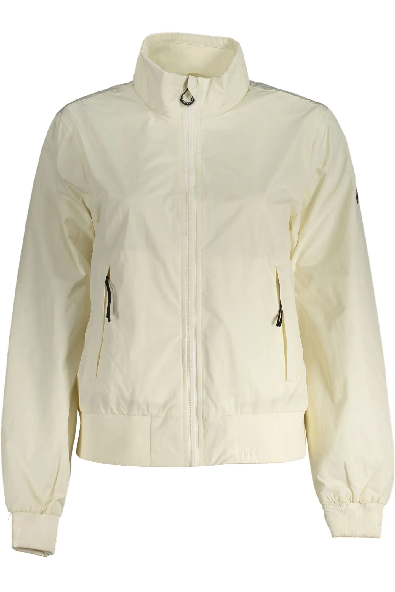 White Polyester Women Jacket sold by Louxly
