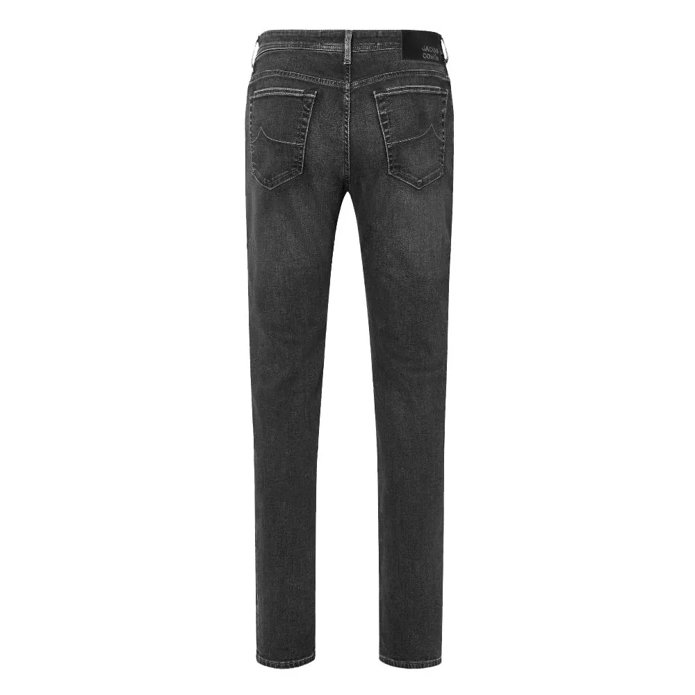 Elegant Slim Fit Black Stretch Jeans sold by Louxly product image thumbnail 2