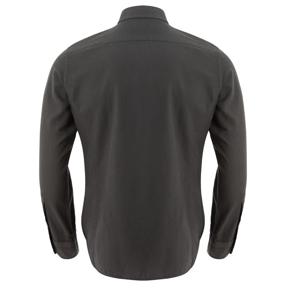 Elegant Gray Cotton Shirt for Men sold by Louxly product image thumbnail 2